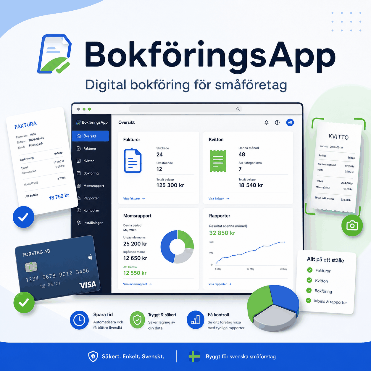 BokföringsApp för svensk bokföring