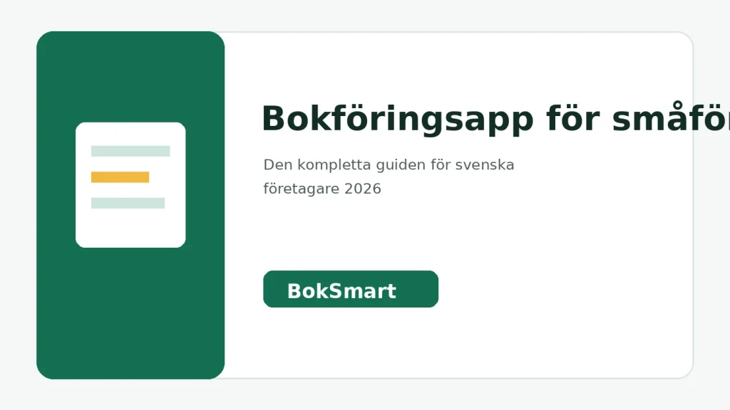 BokSmart guide om bokföringsapp för småföretag