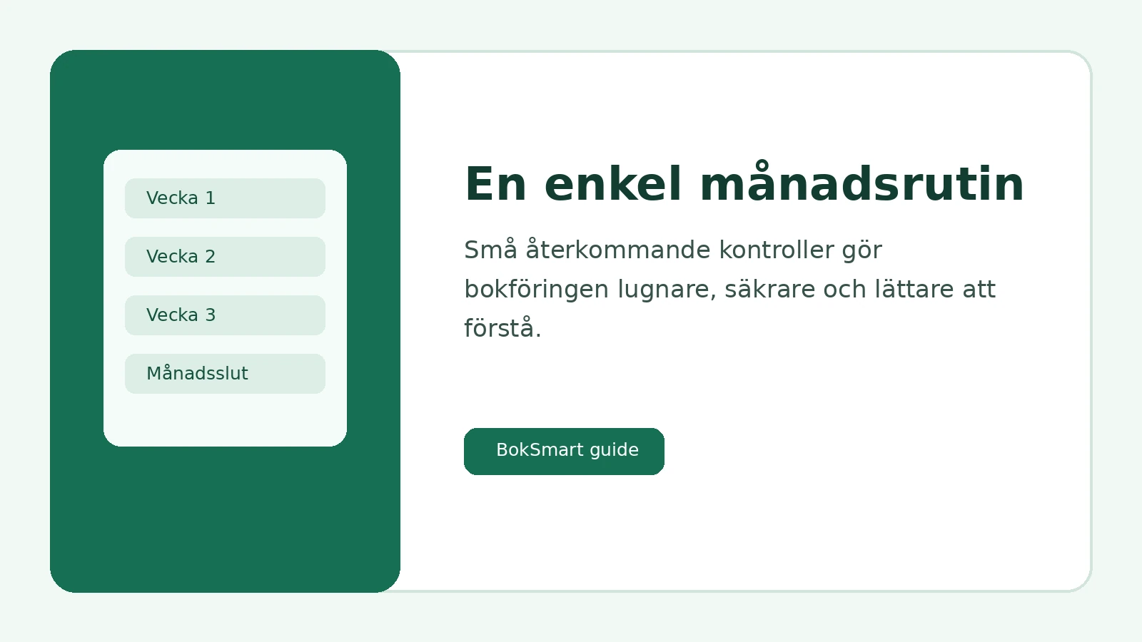 Månadsrutin för digital bokföring